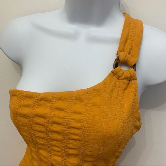 Onia Jenna One Piece Swimsuit S Women’s Mustard Color - Picture 5 of 13